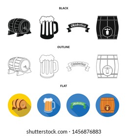 Vector illustration of minimal and pint icon. Collection of minimal and craft stock vector illustration.