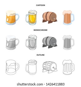 Vector illustration of minimal and pint logo. Collection of minimal and craft vector icon for stock.