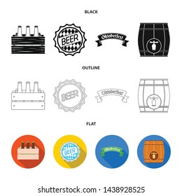 Vector illustration of minimal and pint logo. Collection of minimal and craft stock symbol for web.