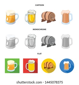 Vector illustration of minimal and pint symbol. Set of minimal and craft stock symbol for web.