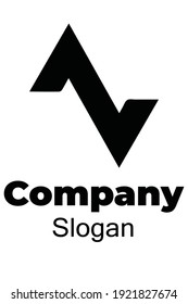vector illustration of a minimalist abstract slanted Z letter logo template, with black color that has an elegant impression. 4000x6000 pixel perfect.