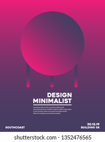 Vector Illustration : Minimalist covers design. Geometric halftone gradients, background, wallpaper