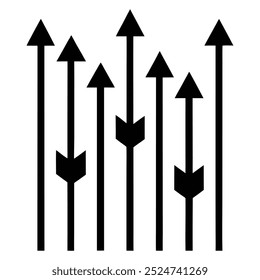Ilustração vetorial Design gráfico de setas direcionais minimalistas 