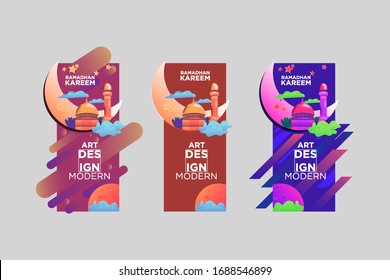 vector illustration. Minimalist hipster colored frame design. frame for the Modern Graphic Art text. business card designs, ramadhan kareem, Eid al-Fitr, invitations, gift cards, leaflets, brochures 