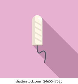 Vektorillustration eines minimalistischen Mikrofon-Icons mit einem langen Schatten, vor einem pastellrosa Hintergrund