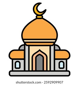 vector illustration minimalist of mosque