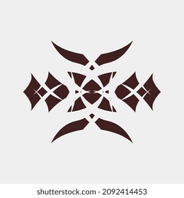 vector illustration of minimalist and unique motifs for bus back or chest tattoos as well as for wall decoration