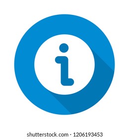 Vector illustration of minimalistic flat Information Icon. Info symbol