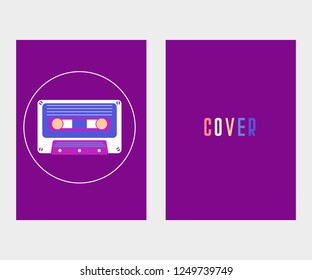vector illustration. A minimalistic hipster colored frame design