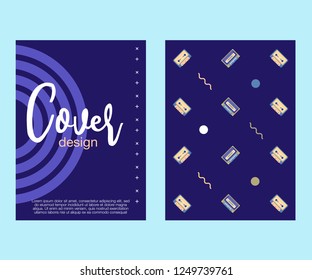 vector illustration. A minimalistic hipster colored frame design