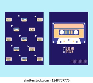 vector illustration. A minimalistic hipster colored frame design