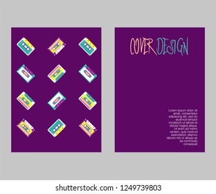 vector illustration. A minimalistic hipster colored frame design