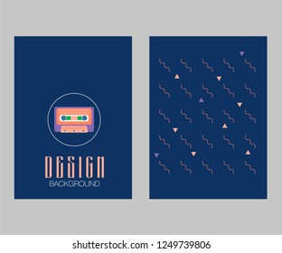 vector illustration. A minimalistic hipster colored frame design