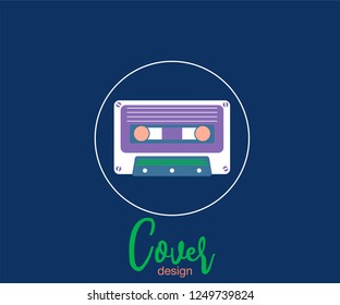 vector illustration. A minimalistic hipster colored frame design