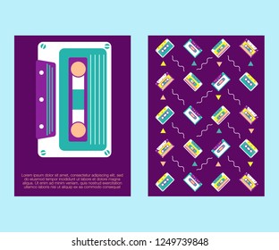 vector illustration. A minimalistic hipster colored frame design