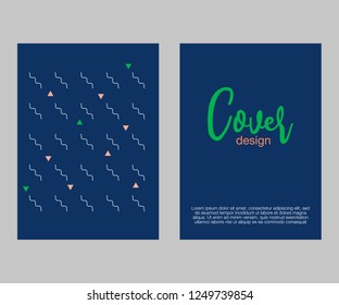 vector illustration. A minimalistic hipster colored frame design