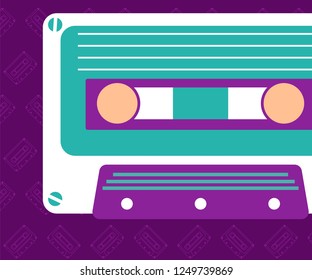vector illustration. A minimalistic hipster colored frame design