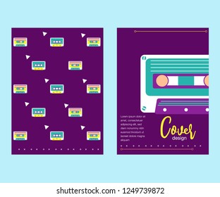 vector illustration. A minimalistic hipster colored frame design