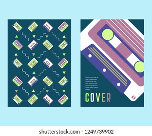 vector illustration. A minimalistic hipster colored frame design