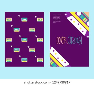 vector illustration. A minimalistic hipster colored frame design