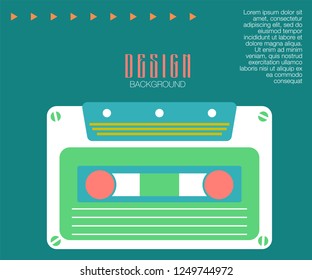 vector illustration. A minimalistic hipster colored frame design