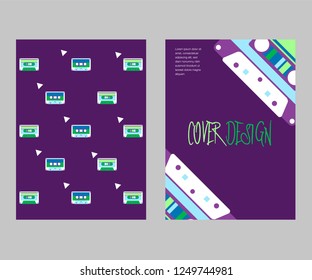 vector illustration. A minimalistic hipster colored frame design
