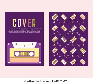 vector illustration. A minimalistic hipster colored frame design