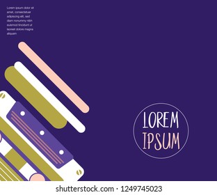 vector illustration. A minimalistic hipster colored frame design