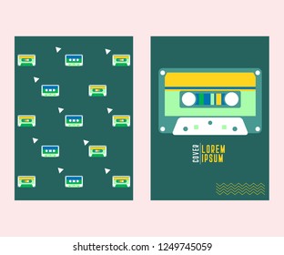 vector illustration. A minimalistic hipster colored frame design