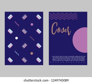 vector illustration. A minimalistic hipster colored frame design