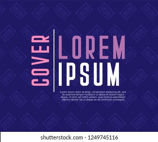 vector illustration. A minimalistic hipster colored frame design