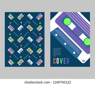 vector illustration. A minimalistic hipster colored frame design