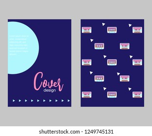 vector illustration. A minimalistic hipster colored frame design