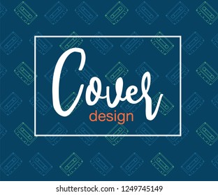 vector illustration. A minimalistic hipster colored frame design