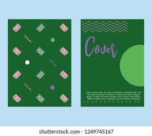 vector illustration. A minimalistic hipster colored frame design