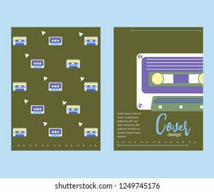 vector illustration. A minimalistic hipster colored frame design