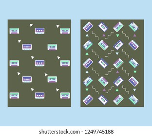 vector illustration. A minimalistic hipster colored frame design
