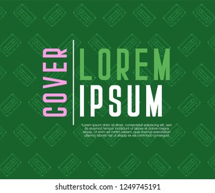 vector illustration. A minimalistic hipster colored frame design