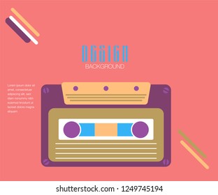 vector illustration. A minimalistic hipster colored frame design