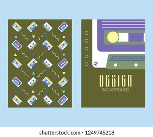 vector illustration. A minimalistic hipster colored frame design