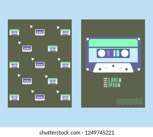 vector illustration. A minimalistic hipster colored frame design