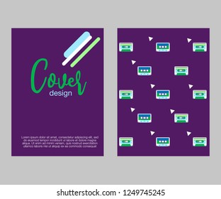 vector illustration. A minimalistic hipster colored frame design