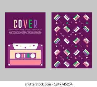 vector illustration. A minimalistic hipster colored frame design