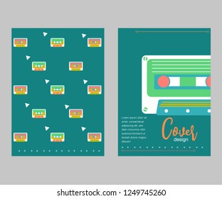 vector illustration. A minimalistic hipster colored frame design