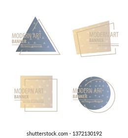 vector illustration. A minimalistic hipster colored frame design. Vector line gradient halftone. frame for text Modern Art graphics. design business cards, invitations, gift cards, flyers ,brochures