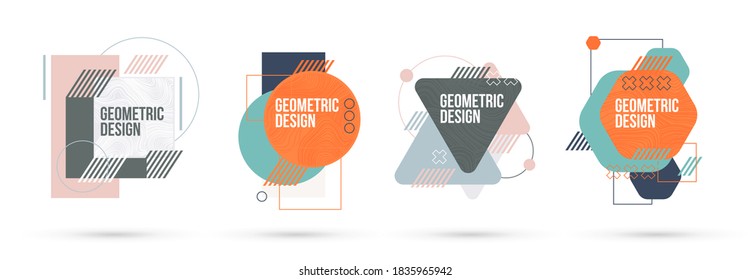 vector illustration. A minimalistic hipster colored frame design. Vector line gradient halftone. frame for text Modern Art graphics. design business cards, invitations, gift cards, flyers ,brochures