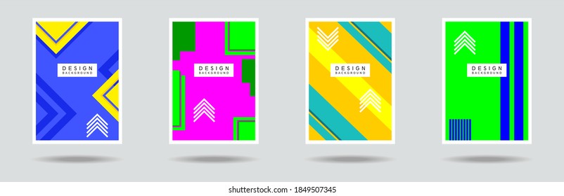 ilustración vectorial. Un diseño minimalista de marco de color hipster. Media tonalidad de gradiente de línea del vector. cuadro para texto Gráficos de arte moderno. 