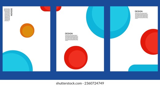 vector illustration. minimalistic hipster colored frame design template poster design.