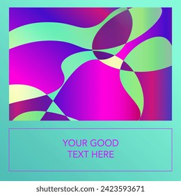 vector illustration. A minimalistic hipster colored frame design. Vector line gradient halftone. frame for text Modern Art graphics. design business cards, invitations, gift cards, flyers ,brochures