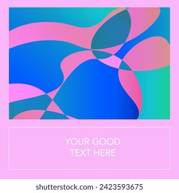 vector illustration. A minimalistic hipster colored frame design. Vector line gradient halftone. frame for text Modern Art graphics. design business cards, invitations, gift cards, flyers ,brochures